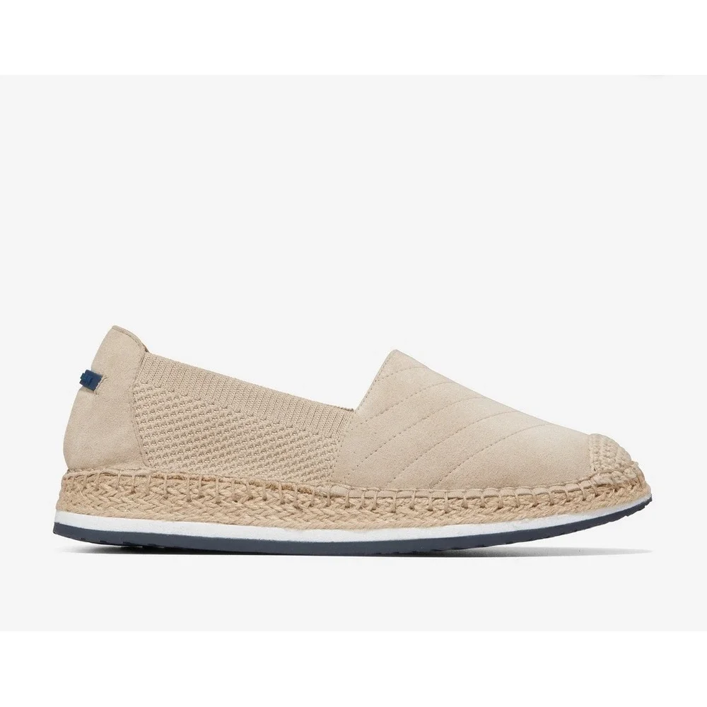 $130 NWOB COLE HAAN Cloudfeel Stitchlite Espadrilles Tan Wedge Flats Wmns Sz 9.5